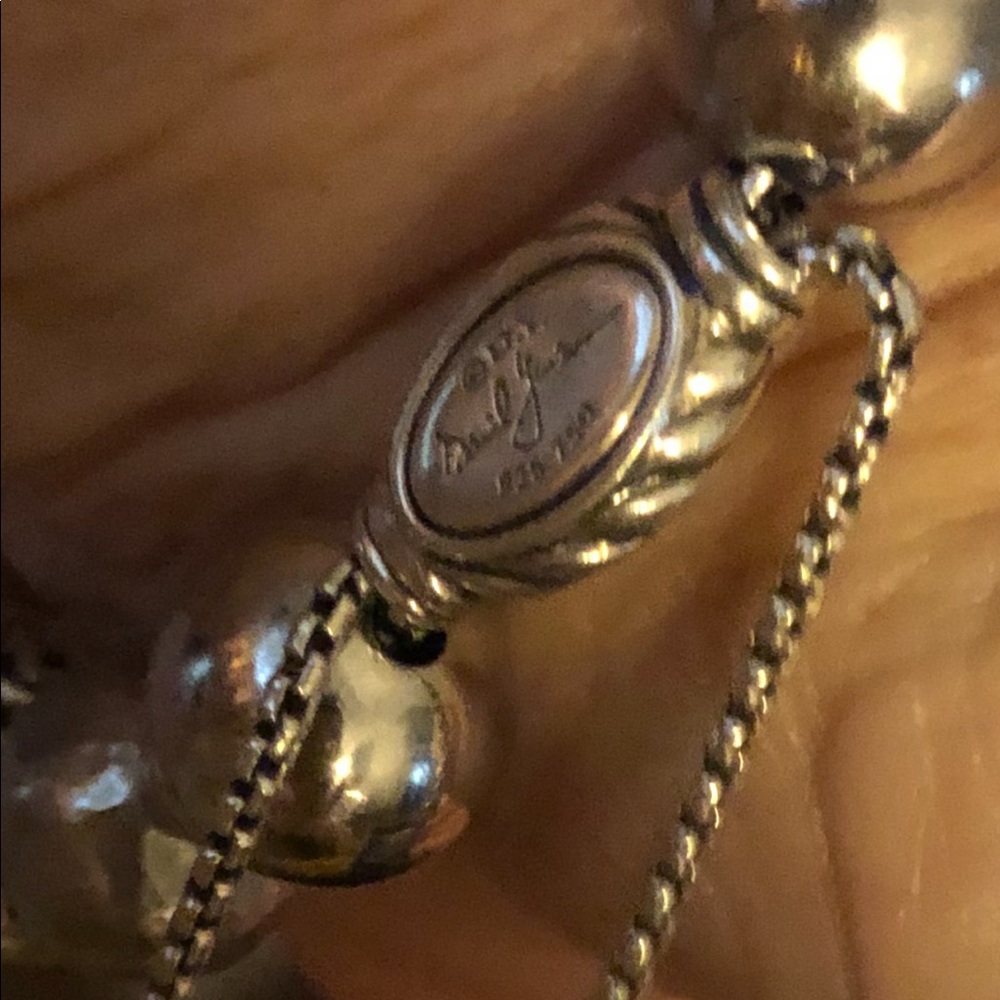 David Yurman beaded Sterling Silver bracelet